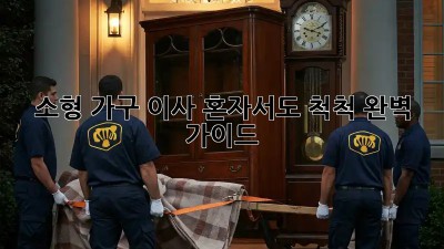소형 가구 이사, 혼자서도 척척! 완벽 가이드