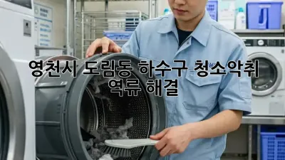 영천시 도림동 하수구 청소🚨악취, 역류 해결! #